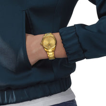 Load image into Gallery viewer, Tissot PR 100 Gold Dial Gold Steel Strap Watch for Women - T150.210.33.021.00