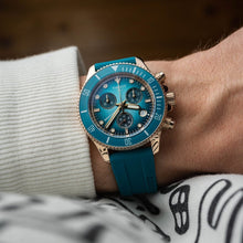 Load image into Gallery viewer, Tissot Seastar 1000 Chronograph Turqouise Dial Turqouise Rubber Strap Watch for Women - T120.217.37.041.00