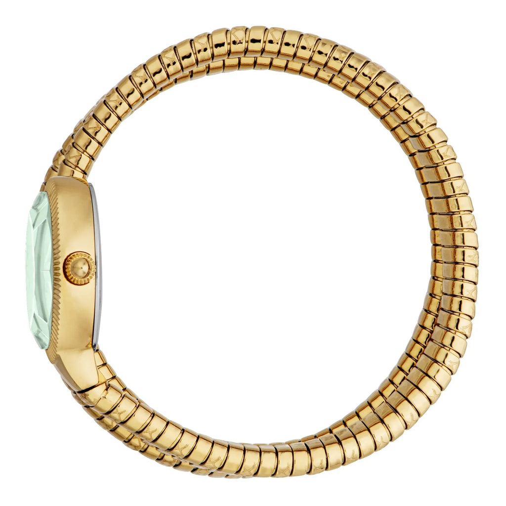 Just Cavalli After Party Green Dial Gold Steel Strap Watch for Women - JC1L269M0035
