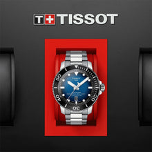 Load image into Gallery viewer, Tissot Seastar 2000 Professional Powermatic 80 Blue Dial Silver Steel Strap Watch for Men - T120.607.11.041.01
