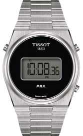 Tissot Digital Quartz Black Dial Silver Steel Strap Watch for Men - T137.463.11.050.00