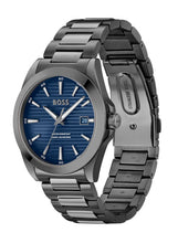 Load image into Gallery viewer, Hugo Boss Strike Blue Dial Gunmetal Grey Steel Strap Watch for Men - 1514175