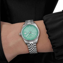 Load image into Gallery viewer, Tissot Ballade Quartz Green Dial Silver Steel Strap Watch for Women - T156.210.11.091.00