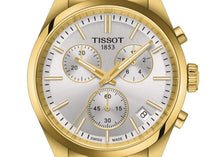 Load image into Gallery viewer, Tissot PR 100 Chronograph White Dial Gold Steel Strap Watch for Men - T150.417.33.031.00