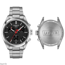 Load image into Gallery viewer, Tissot PR 100 Vuelta Chronograph Black Dial Silver Steel Strap Watch for Men - T150.417.11.051.01