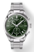 Load image into Gallery viewer, Tissot PR 100 Chronograph Green Dial Silver Steel Strap Watch for Men - T150.417.11.091.00