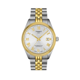 Tissot Ballade Powermatic 80 Cosc Silver Dial Two Tone Steel Strap Watch for Men - T156.408.22.033.00