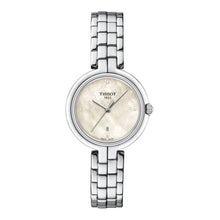 Load image into Gallery viewer, Tissot T-Lady Flamingo Diamonds Mother of Pearl Dial SIlver Steel Strap Watch for Women - T094.210.11.116.02