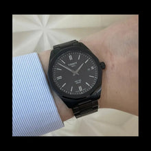 Load image into Gallery viewer, Tissot PRC 100 Solar Quartz Black Dial Black Steel Strap Watch for Men - T151.422.33.051.00