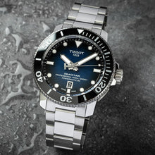 Load image into Gallery viewer, Tissot Seastar 2000 Professional Powermatic 80 Blue Dial Silver Steel Strap Watch for Men - T120.607.11.041.01