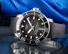 Load image into Gallery viewer, Tissot Seastar 2000 Professional Powermatic 80 Black Dial Black Rubber Strap Watch for Men - T120.607.17.441.00