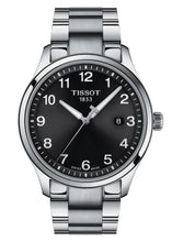 Load image into Gallery viewer, Tissot T-Sport Gent XL Black Dial Silver Steel Strap Watch for Men - T116.410.11.057.00