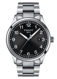 Tissot T-Sport Gent XL Black Dial Silver Steel Strap Watch for Men - T116.410.11.057.00