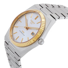 Load image into Gallery viewer, Tissot PRX Powermatic 80 Gold Automatic Silver Dial Silver Steel Strap Watch for Men - T931.407.41.031.01