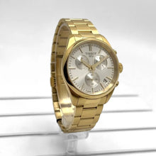 Load image into Gallery viewer, Tissot PR 100 Chronograph White Dial Gold Steel Strap Watch for Men - T150.417.33.031.00