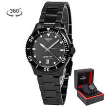 Load image into Gallery viewer, Tissot Seastar 1000 Quartz Black Dial Black Steel Strap Watch for Men - T120.410.33.051.00