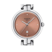 Load image into Gallery viewer, Tissot T-Lady Flamingo Diamonds Pink Dial Silver Steel Strap Watch for Women - T094.210.11.336.00