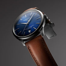 Load image into Gallery viewer, Tissot Chemin des Tourelles Automatic Powermatic 80 Blue Dial Brown Leather Strap Watch for Men - T139.407.16.041.00