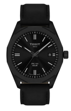 Load image into Gallery viewer, Tissot PRC 100 Solar Quartz Black Dial Black Leather Strap Watch for Men - T151.422.36.051.00