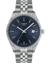 Load image into Gallery viewer, Tissot Ballade Quartz Blue Dial Silver Steel Strap Watch for Men - T156.410.11.041.00