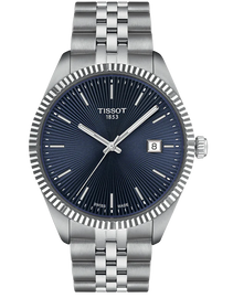 Tissot Ballade Quartz Blue Dial Silver Steel Strap Watch for Men - T156.410.11.041.00