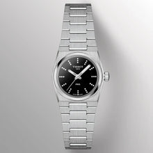 Load image into Gallery viewer, Tissot PRX Quartz Diamonds Black Dial Silver Steel Strap Watch for Women - T137.010.11.056.00