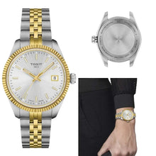 Load image into Gallery viewer, Tissot Ballade Quartz Silver Dial Two Tone Steel Strap Watch for Women - T156.210.22.031.00