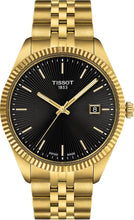 Load image into Gallery viewer, Tissot Ballade Quartz Black Dial Gold Steel Strap Watch for Men - T156.410.33.051.00