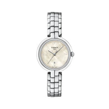 Load image into Gallery viewer, Tissot T-Lady Flamingo Diamonds Mother of Pearl Dial SIlver Steel Strap Watch for Women - T094.210.11.116.02