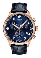 Load image into Gallery viewer, Tissot T-Sport Chrono XL Blue Dial Blue Leather Strap Watch for Men - T116.617.36.042.00