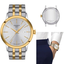 Load image into Gallery viewer, Tissot Classic Dream Silver Dial Two Tone Steel Strap Watch for Men - T129.410.22.031.00