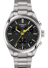 Load image into Gallery viewer, Tissot PR 100 Tour De France Chronograph Black Dial Silver Steel Strap Watch for Men - T150.417.11.051.00