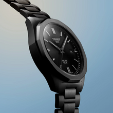 Load image into Gallery viewer, Tissot PRC 100 Solar Quartz Black Dial Black Steel Strap Watch for Men - T151.422.33.051.00