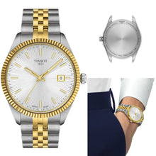 Load image into Gallery viewer, Tissot Ballade Quartz Silver Dial Two Tone Steel Strap Watch for Men - T156.410.22.031.00