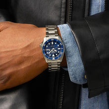 Load image into Gallery viewer, Seiko 5 Sports SKX Street Denim Blue Dial Silver Steel Strap Watch for Men - SRPL77K1