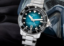 Load image into Gallery viewer, Tissot Seastar 2000 Professional Powermatic 80 Blue Dial Silver Steel Strap Watch for Men - T120.607.11.041.00