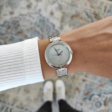 Load image into Gallery viewer, Tissot T-Lady Flamingo Diamonds Mother of Pearl Dial SIlver Steel Strap Watch for Women - T094.210.11.116.02