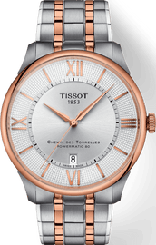 Tissot Tissot Chemin Des Tourelles Powermatic 80 Silver Dial Two Tone Steel Strap Watch for Men - T139.407.22.038.00