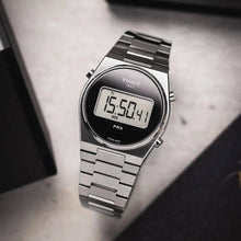 Load image into Gallery viewer, Tissot Digital Quartz Black Dial Silver Steel Strap Watch for Men - T137.463.11.050.00