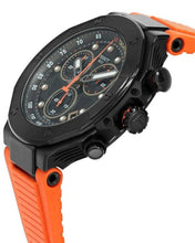 Load image into Gallery viewer, Tissot T Race Chronograph Black Dial Orange Rubber Strap Watch for Men - T141.417.37.051.02
