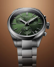 Load image into Gallery viewer, Tissot PR 100 Chronograph Green Dial Silver Steel Strap Watch for Men - T150.417.11.091.00