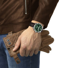 Load image into Gallery viewer, Tissot Chrono XL Classic Green Dial Brown Leather Strap Watch for Men - T116.617.16.092.00