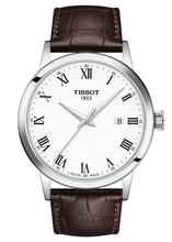 Load image into Gallery viewer, Tissot T Classic Dream Quartz White Dial Brown Leather Strap Watch for Men - T129.410.16.013.00