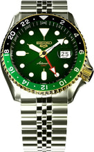 Load image into Gallery viewer, Seiko 5 Sports Forest Green Sunrise Limited Edition Green Dial Silver Steel Strap Watch for Men - SSK050K1