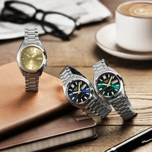 Load image into Gallery viewer, Seiko 5 Sports Automatic Green Dial Silver Steel Strap Watch for Men - SRPL57K1