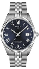 Load image into Gallery viewer, Tissot Ballade Powermatic 80 COSC Blue Dial Silver Steel Strap Watch for Men - T156.408.11.043.00