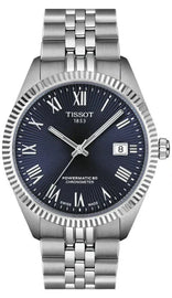 Tissot Ballade Powermatic 80 COSC Blue Dial Silver Steel Strap Watch for Men - T156.408.11.043.00