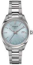 Load image into Gallery viewer, Tissot PR 100 Ice Blue Dial Silver Steel Strap Watch for Women - T150.210.11.351.00