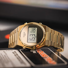 Load image into Gallery viewer, Tissot PRX Digital Quartz Gold Dial Gold Steel Strap Watch for Men - T137.463.33.020.00