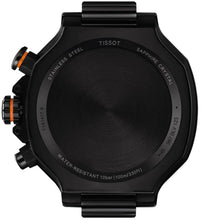 Load image into Gallery viewer, Tissot T Race Chronograph Black Dial Orange Rubber Strap Watch for Men - T141.417.37.051.02